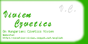 vivien czvetics business card